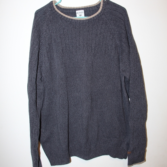 Mens Grey Columbia Sweater - Picture 1 of 6